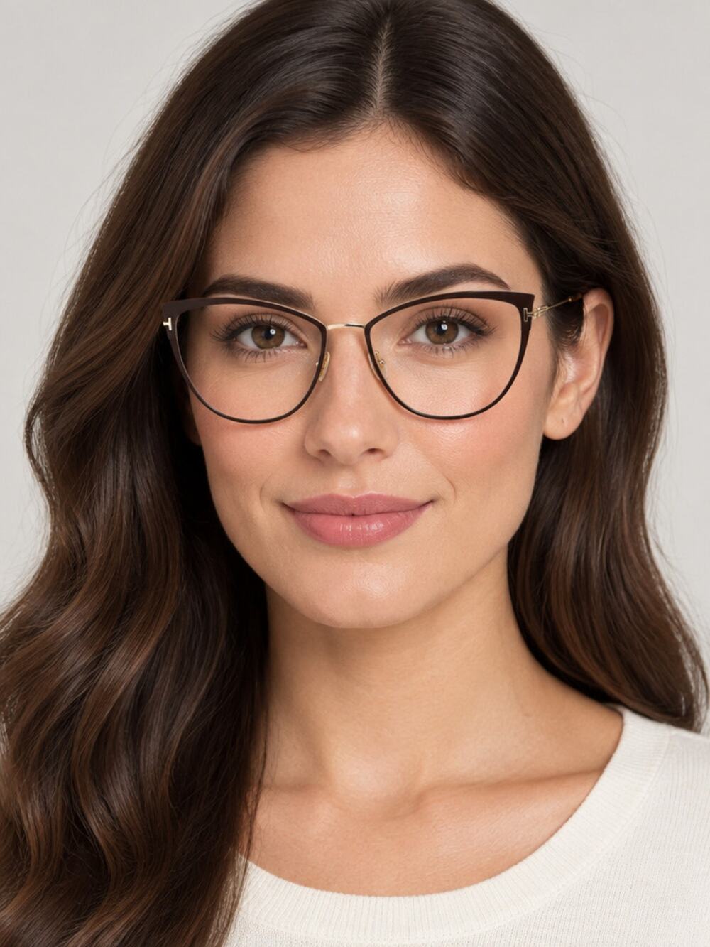 NEW Tom Ford FT5877-B 046 Matte Light Brown/Gold Sunglasses Authentic